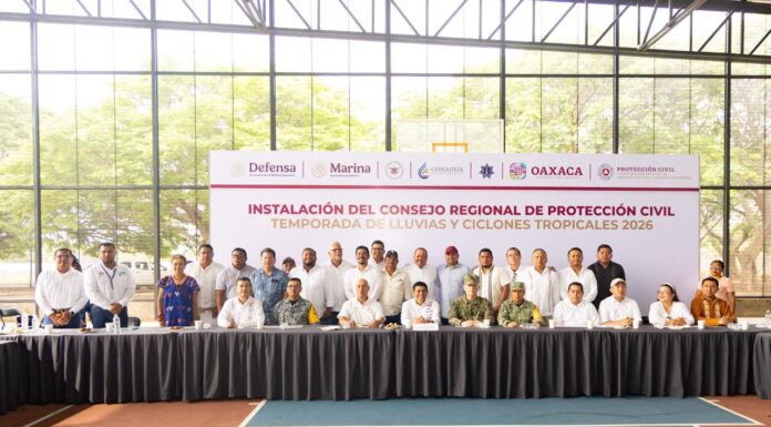 En el Istmo de Tehuantepec, instala Gobierno de Oaxaca Consejo Regional de Protección Civil