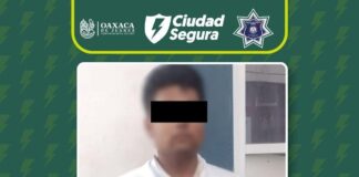 Policía Municipal de Oaxaca de Juárez detiene a persona por el presunto delito de tentativa de violación