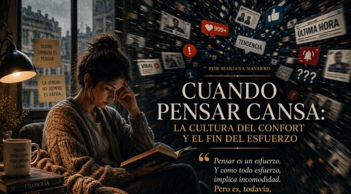 CUANDO PENSAR CANSA: LA CULTURA DEL CONFORT Y EL FIN DEL ESFUERZO