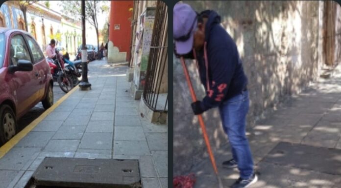 Ayuntamiento capitalino atendió el reporte ciudadano sobre un registro de telefonía en mal estado