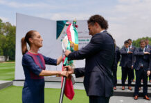 Presidenta Claudia Sheinbaum abandera a la Selección Nacional de México que participará en la Copa Mundial de la FIFA 2026