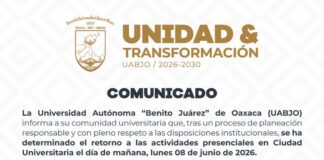 Comunicado de la UABJO
