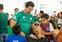 El presidente Ray Chagoya se sumó a las acciones de limpieza del espacio público tras ver el partido inaugural de la Copa Mundial 2026