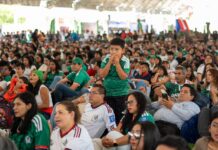 Vibra Parque Primavera Oaxaqueña con grito de ¡Goool!; Un éxito la transmisión de partido inaugural del Mundial 2026