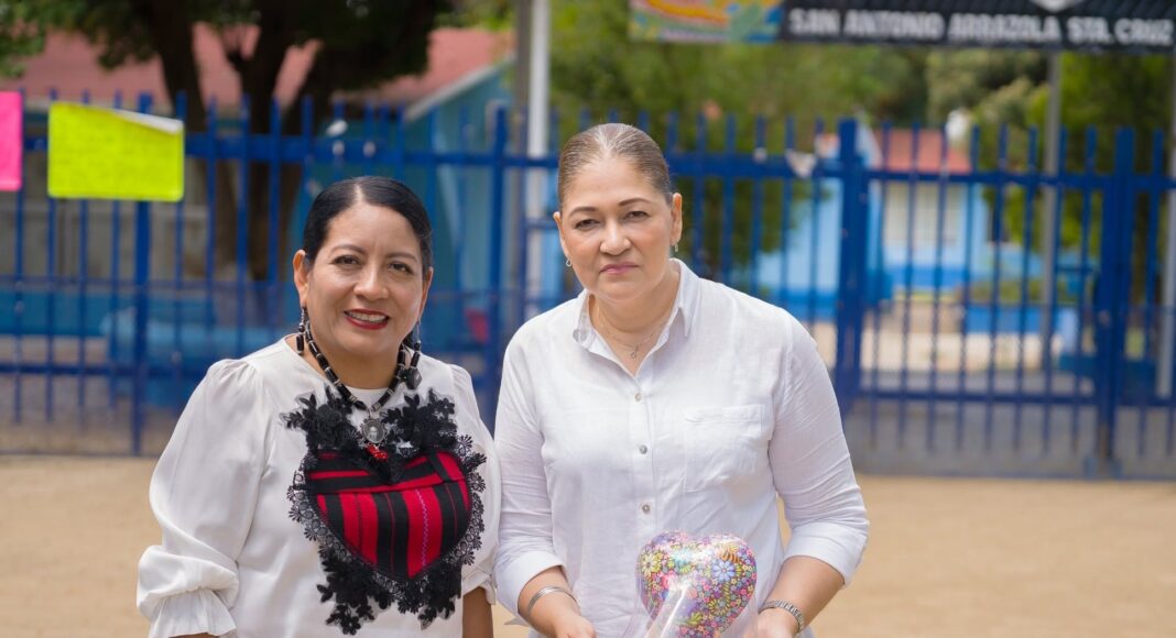 Preside Ombudsperson, Mtra. Elizabeth Lara Rodríguez, Jornada de capacitación dirigida a las y los policías comunitarios de Santa Cruz Xoxocotlán junto a la Presidenta Municipal de Nancy Benítez Zárate