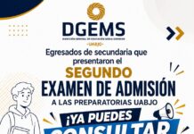 Resultados del SEGUNDO Examen de Admisión para las Preparatorias UABJO