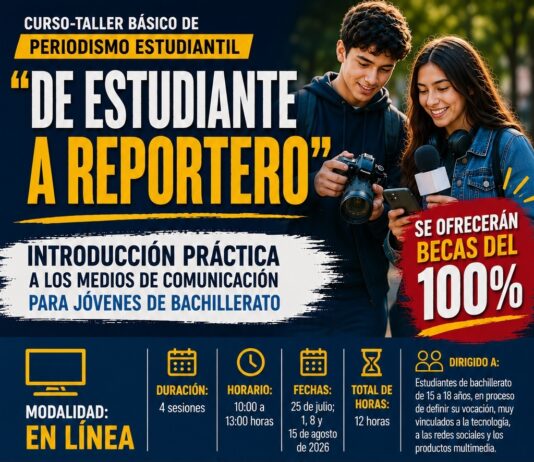 Impulsan organizaciones de Oaxaca y Nuevo León curso de periodismo estudiantil en línea