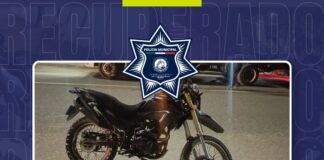 Operativo Luciérnaga permite asegurar motocicleta con número de serie presuntamente alterado