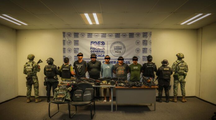 Operativo Interinstitucional en la Costa Chica desarticula célula delictiva y realizan histórico decomiso de armamento: Fiscalía de Oaxaca