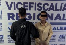 Aprehende FGEO a probable responsable de robo con violencia cometido en una tienda de Oxxo ubicada en el centro de Oaxaca de Juárez