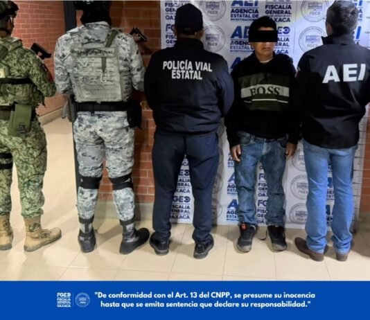 Aprehende FGEO a probable responsable de homicidio calificado cometido en la Sierra Sur