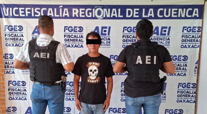 Fiscalía de Oaxaca detiene a probable responsable del delito equiparado a la violación cometido en agravio de una niña en la Cuenca