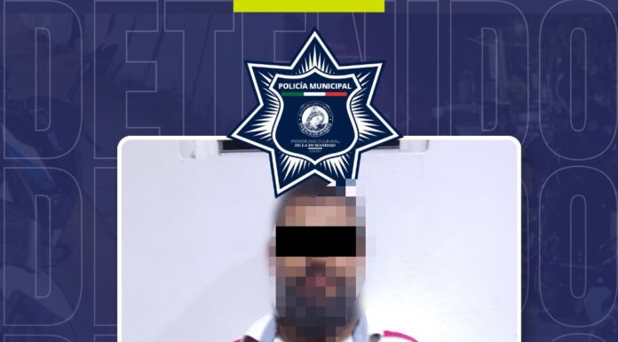 Policía Municipal de Oaxaca de Juárez detiene a persona señalada de agredir y amenazar a sus padres