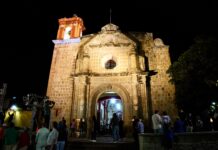 México Brilla ilumina templo de Jalatlaco, barrio mágico de Oaxaca