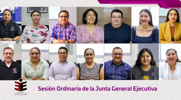 Junta General Ejecutiva del IEEPCO realiza sesión del mes de Julio