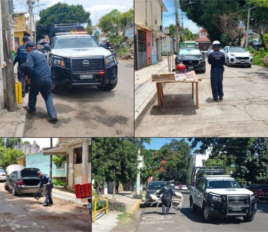 La Dirección de Movilidad de Oaxaca de Juárez da seguimiento al operativo Calle Libre y Segura en la Unidad Habitacional Ricardo Flores Magón Primera Etapa