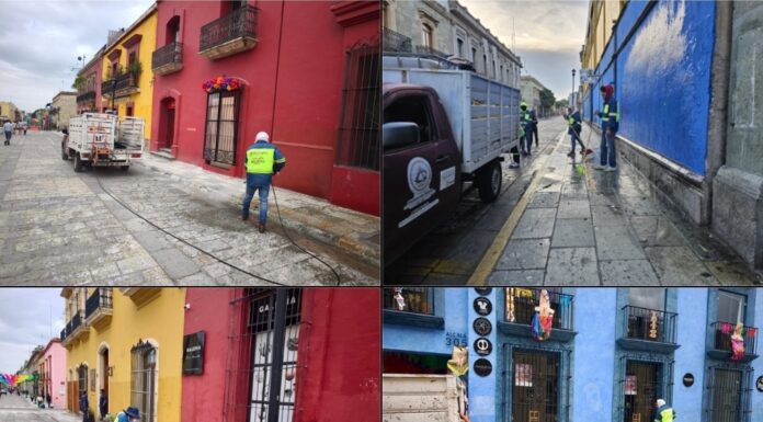 Las cuadrillas del Centro Histórico mantienen labores permanentes de limpieza en la ciudad