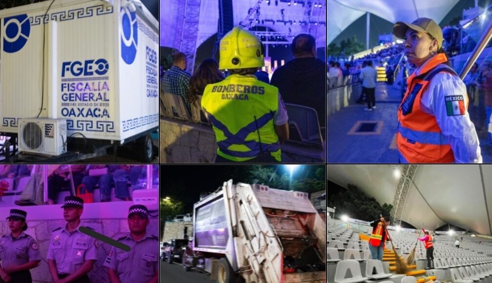 Limpieza, seguridad y orden durante Donají…La Leyenda en el Auditorio Guelaguetza.