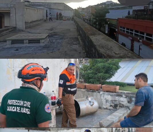 Atiende Protección Civil de Oaxaca de Juárez reporte por olor a gas en el Centro Histórico