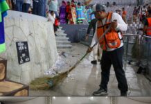 Cuadrillas de limpia dejan listo el Auditorio Guelaguetza para la Octava