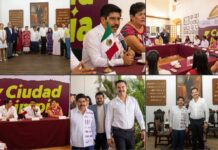 Realiza presidente de la Suprema Corte de Justicia de la Nación histórica visita al Palacio Municipal de Oaxaca de Juárez