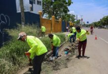 El Gobierno Municipal de Oaxaca de Juárez mantiene labores permanentes de rehabilitación en distintos puntos de la capital