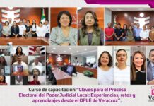 IEEPCO realiza curso de capacitación “Claves para el Proceso Electoral del Poder Judicial Local: experiencias, retos y aprendizajes desde el OPLE de Veracruz”.