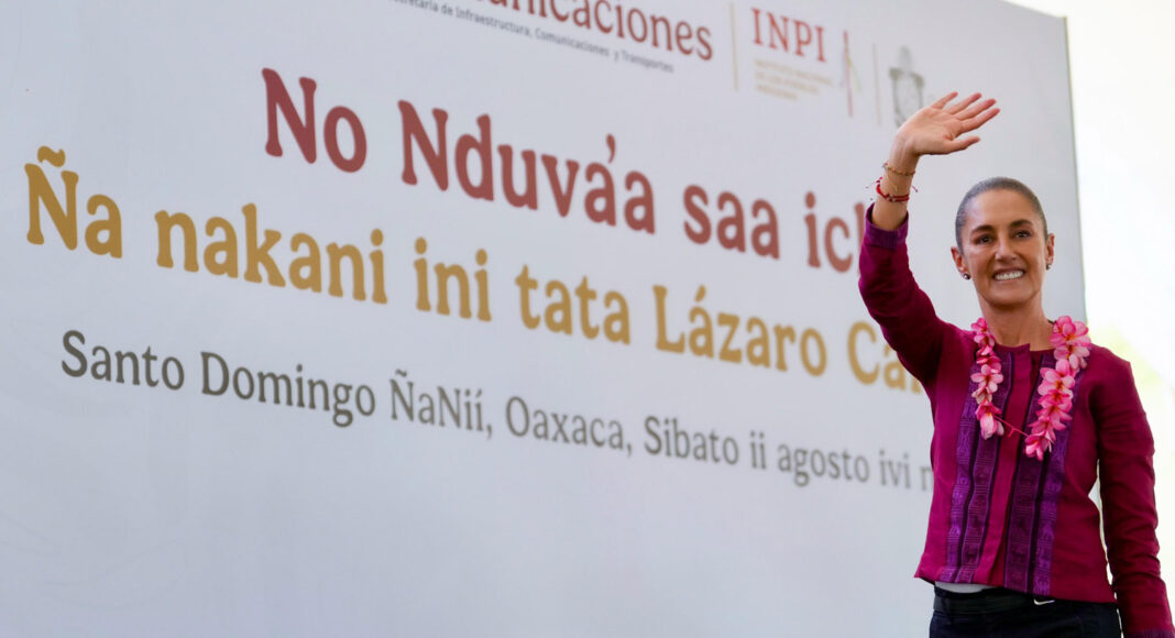 Nuestro gobierno va a beneficiar a 12 millones de familias con el programa de vivienda: presidenta Claudia Sheinbaum en Oaxaca