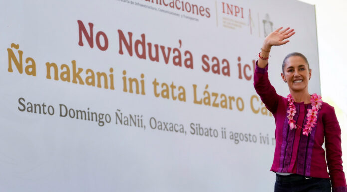 Nuestro gobierno va a beneficiar a 12 millones de familias con el programa de vivienda: presidenta Claudia Sheinbaum en Oaxaca
