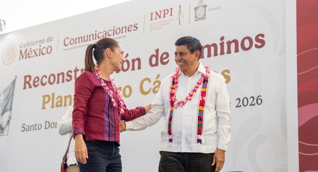 Destina Sheinbaum 37 mmdp para infraestructura carretera de Oaxaca