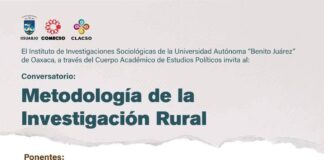 La UABJO invita al conversatorio METODOLOGÍA DE LA INVESTIGACIÓN RURAL