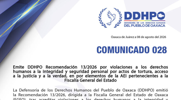 Emite Ombudsperson Recomendación por violaciones a los derechos humanos por tortura, acceso a la justicia y a la verdad, por elementos de la AEI de la Fiscalía General del Estado