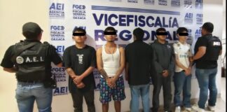 En operativo inmediato, FGEO libera a víctima de secuestro y capturan a cinco personas en Santa Lucía del Camino