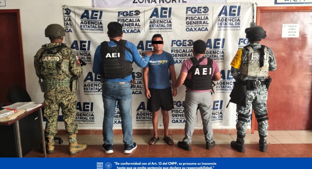 FGEO ejecuta orden de aprehensión contra probable responsable de violación agravada en Matías Romero