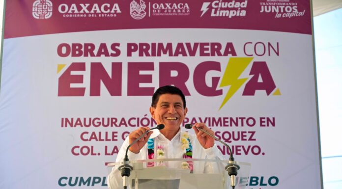 Inaugura Salomón Jara pavimentación de calle en Pueblo Nuevo; fortalece movilidad y conectividad