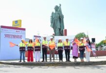 La transformación de Oaxaca se construye, arranca Salomón Jara obra del paso a desnivel en la carretera federal 190 kilómetro 184 + 300