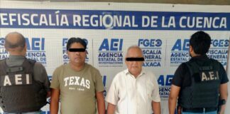 FGEO detiene a dos personas por extorsión agravada contra empresa constructora en Tuxtepec