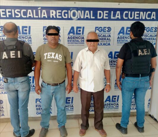 FGEO detiene a dos personas por extorsión agravada contra empresa constructora en Tuxtepec