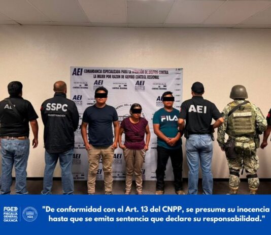 Trabajos de inteligencia conjunta entre FGEO y SSPC Federal permiten desarticular punto de venta de drogas en Ixtlán; hay tres detenidos