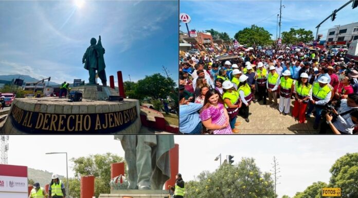 Inician obras del Paso a Desnivel Monumento a Juárez para mejorar la movilidad en Oaxaca de Juárez