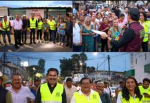Con tequio, comerciantes, vecinas, vecinos y autoridades mejoran la imagen de la Central de Abasto