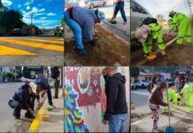 Con tequio vecinal, mejoran imagen urbana en el Ex Marquesado