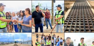 Ray Chagoya entrega rehabilitación del colector sanitario y drenaje pluvial avenida La Campiña