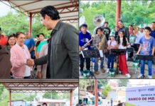 Ray Chagoya entrega materiales para mejorar el Ejido Guadalupe Victoria