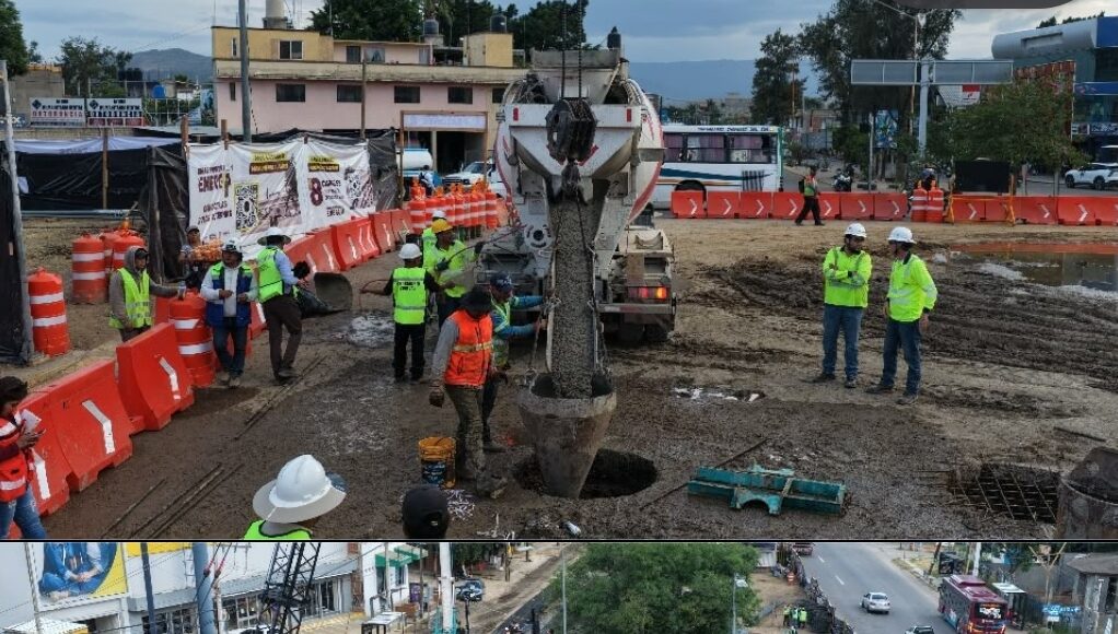 Avanza cimentación profunda del Paso a Desnivel Monumento a Juárez