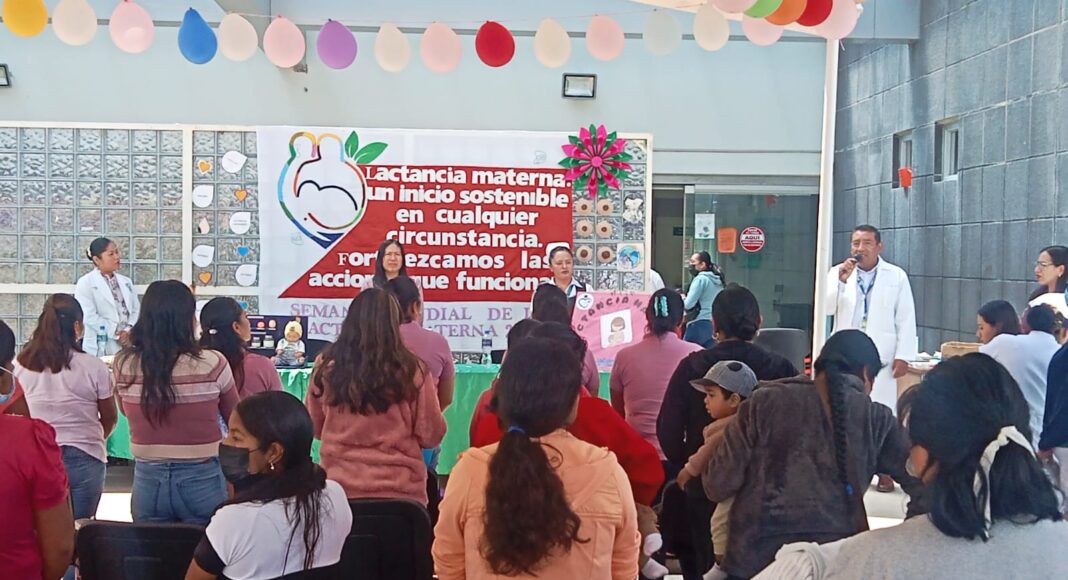 Inaugura Hospital IMSS en Tlaxiaco Semana Mundial de la Lactancia Materna