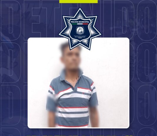 Policía Municipal detiene a persona señalada por presunto robo a casa habitación en la colonia Reforma