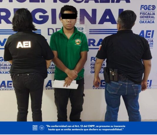 FGEO ejecuta orden de aprehensión contra persona investigada por tentativa de homicidio en Oaxaca de Juárez