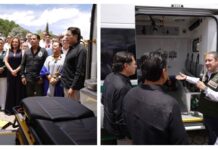 Autoridades del IMSS y del gobierno de Chiapas dan banderazo de salida a 10 nuevas ambulancias para la entidad