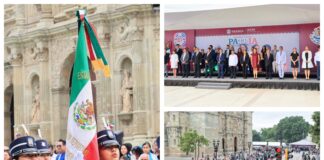 Con Desfile de Banderas, Oaxaca de Juárez fortalece el fervor patrio
